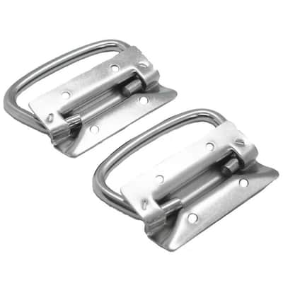 2 Pack of Chrome Surface Mount PA DJ Chest Case Handles image 2