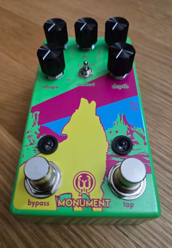 Walrus Audio Monument Harmonic Tap Tremolo V2 Limited Edition Neon 2020s - Neon Green image 1