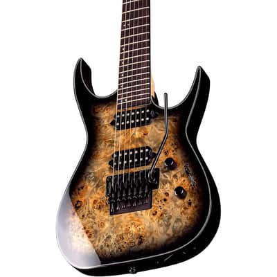 Dean Exile Select 7-String Electric Guitar Regular Natural Black Burst image 5