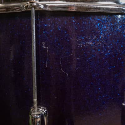 1960s Slingerland Stage Band Sparkling Blue Pearl Drum Set image 7