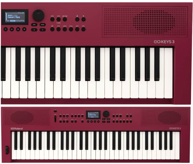 Roland GO:KEYS 3-RD Music Creation Keyboard - Dark Red image 1