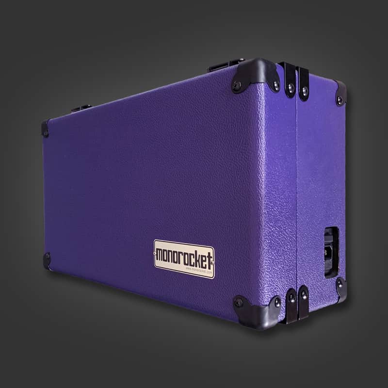 Monorocket 6U 90HP powered Eurorack case in purple Tolex image 1