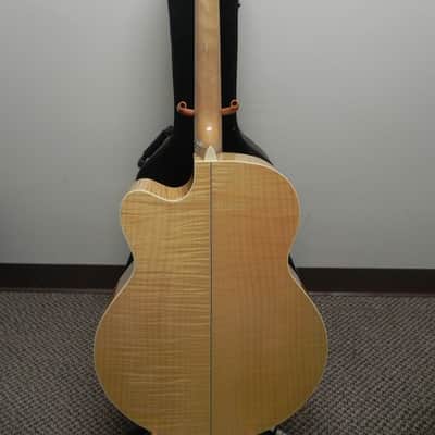 Alvarez AJ60SC NAT Flame Maple Jumbo Cutaway Acoustic/Electric Guitar Natural Blonde image 5