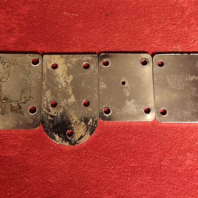 Various S-Style Neck Plates Chrome - Four Japanese, Three Unmarked image 5
