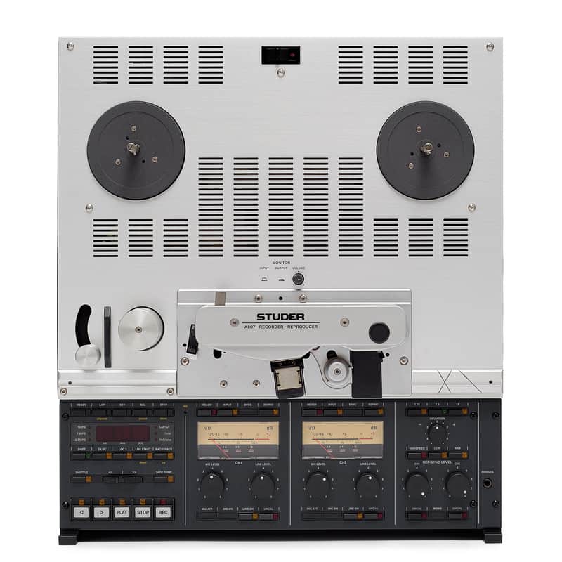 Studer A807 VU 1980s - silver-black image 1