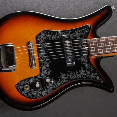 Teisco Del Rey ET-100 Tulip Late 1960's Sunburst image 1