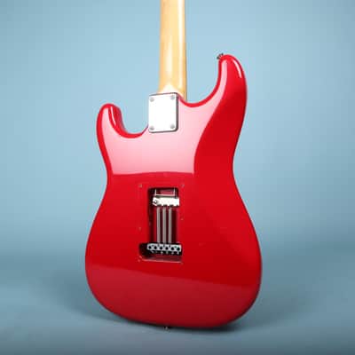 1987 MIJ Squier Ferrari Red Contemporary Stratocaster System 1 Electric Guitar image 15