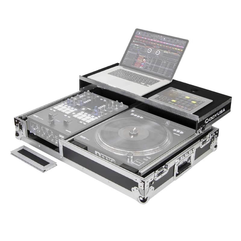 Odyssey FZGS1RA1272W DJ Coffin Glide Style Rane 12 / Rane 72 Combo Flight Case image 1