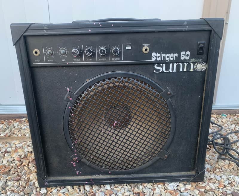 Sunn Guitar Amplifier Stinger 60 80’s - Black image 1