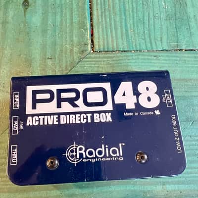 FOR PARTS: Radial Pro48 Active Direct Box 2015 - Blue image 1
