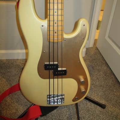 Squier 40th Anniversary Vintage Edition Precision Bass 2022 - Present - Satin Vintage Blonde image 1