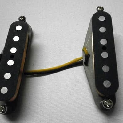Hot Mustang Pickups A5 Vintage 7.5kOhm Bridge 6.4kOhm Neck Offset Electric Guitar Custom Shop Q Fits Fender GrayBottom HandWound by Q pickups Duo Sonic image 4