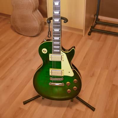 Epiphone Les Paul Gibson P94 Translucent Green Flamed Maple Top Schaller hardware image 4