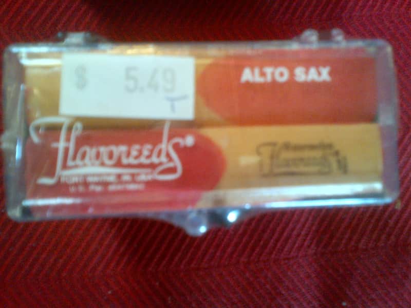 Flavoreeds Alto Sax reeds 5 pack 1 1/2 Watermelon Flavor 1995 wood image 1