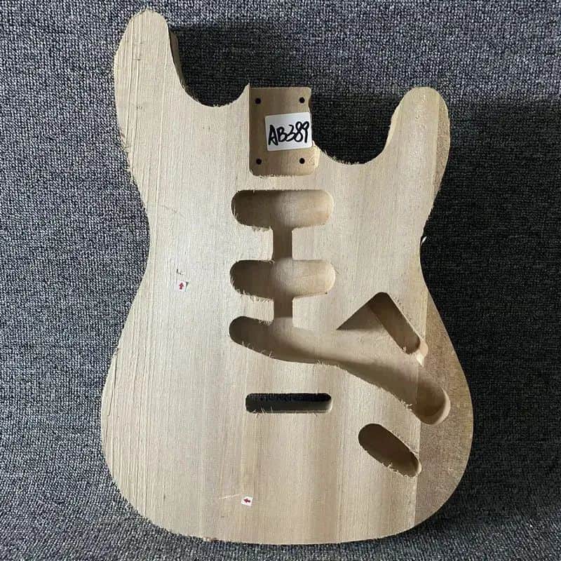 SSS Unfinished Strat Style Guitar Body image 1
