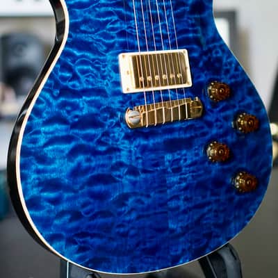 PRS 20th Anniversary Artist Top SingleCut Custom 22 Quilted Blue Brazilian Board 2007 image 12