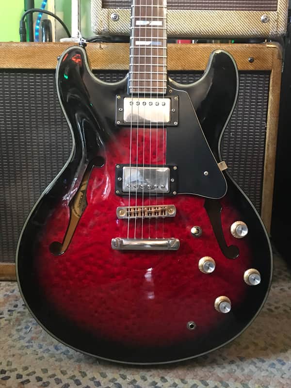 Samick Artist Series SAB 650 Birdseye 1995 Burgundy image 1