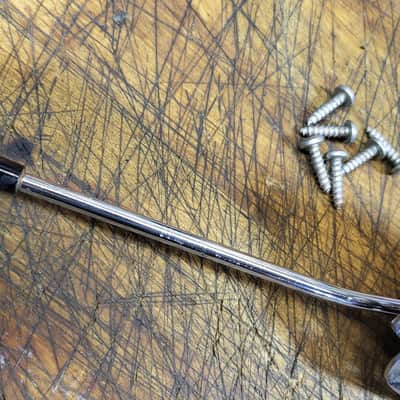 Vintage 1965 Hagstrom Sweden Electric Guitar Bridge Tailpiece Whammy Bar Installation Screws Harmony Silvertone Luthier Parts image 5