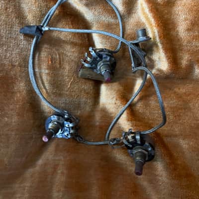 Gibson 3-Pot Wiring Harness w/Braided wire 1956 - Vintage image 2