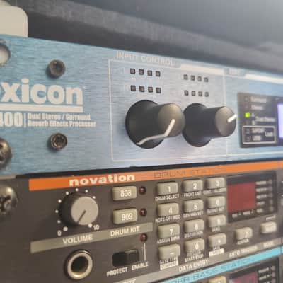 Novation Drum Station V2 5-Voice Rackmount Synthesizer 1995 - 1996 - Black with Orange Stripe with Ripcord