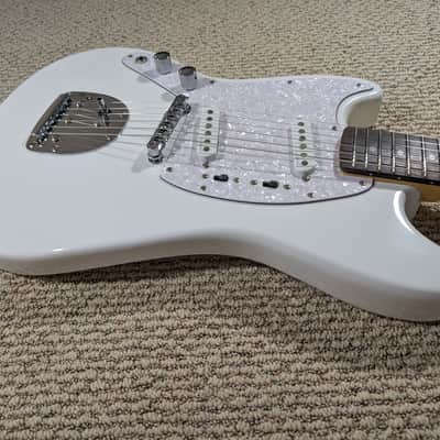 Harley Benton MS-60LH Left Hand Lefty Mustang Style Guitar Vintage White image 3