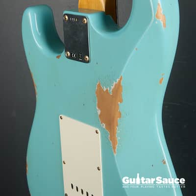 Fender Custom Shop Limited 64 L-Series Stratocaster Heavy Relic Aged 2025 - Daphne Blue (COD 1928NG) image 15