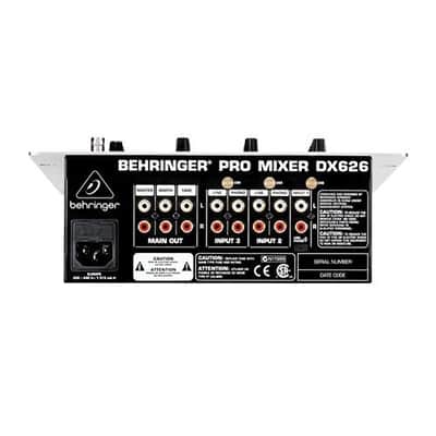 Behringer Pro Mixer DX-626 Professional 3 Channel DJ Mixer with Integrated Beat-Per-Minute (BPM) Counter, 10Hz-55kHz Frequency Response image 2