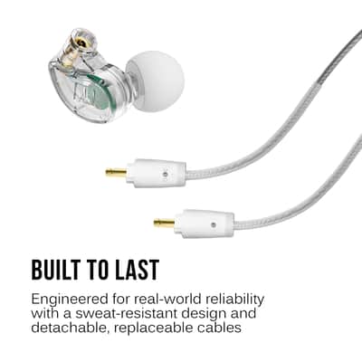 Mee Audio M6 PRO 2nd Generation Universal-Fit Noise-Isolating Musicians’ in-Ear Monitors Clear image 6