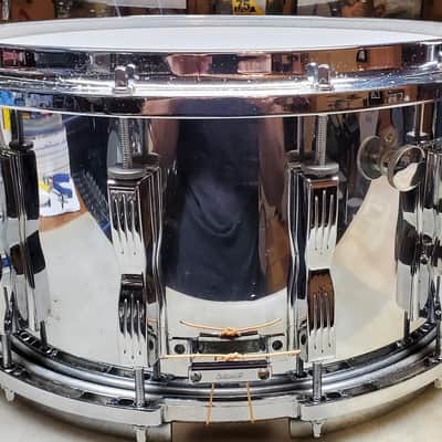 Ludwig Coliseum 8”x14” Snare Drum 1970’s - Chrome Over Maple image 3