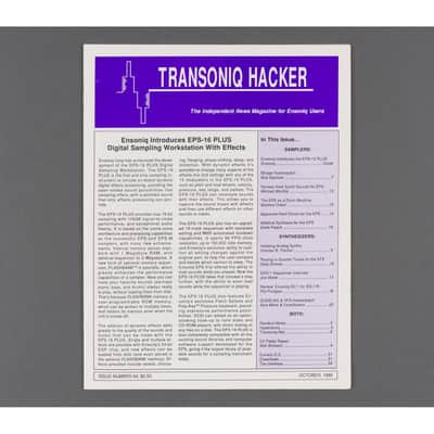 Transoniq Hacker Ensoniq User's Newsletter Issue #64