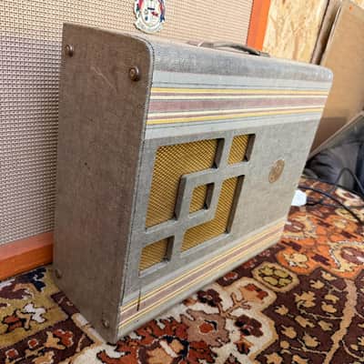 Immagine Vintage 1950s RSA / Selmer TV10 'Deck Chair Fabric' 1x10 Valve Amplifier Combo - 7