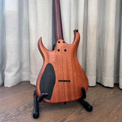 Mayones Duvell Elite Gothic 7 Black/Natural 2019 Poland w/ Seymour Duncan Nazgul/Sentient, COA & Hybrid Gigbag image 2