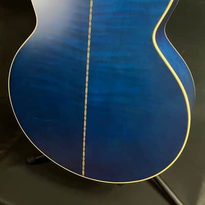 Epiphone 'Inspired by Gibson' J-200 Jumbo Acoustic-Electric Guitar Viper Blue Finish w/ Case image 12