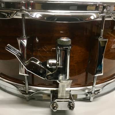 Pork Pie PP65X14LS Little Squealer 6.5x14" Birch/Mahogany Snare Drum  Lacquer - Walnut finish? includes Humes & Berg Tuxedo Soft Case image 6