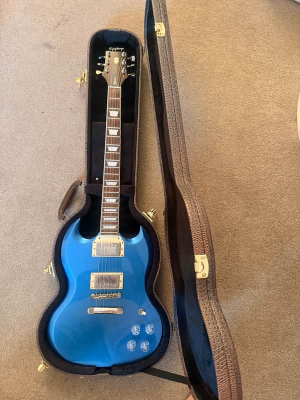 Epiphone SG Muse 2020 - 2025 - Radio Blue Metallic image 1