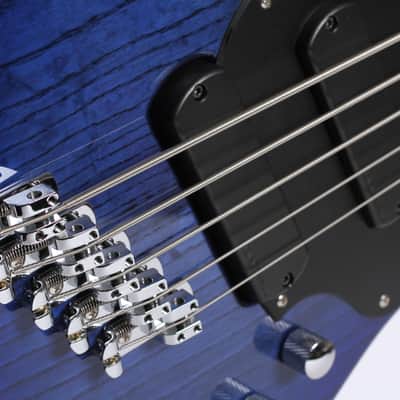 Dingwall Combustion 5 Indigo Burst with Reunion Blues gig  bag & custom pro setup - In Stock! image 2