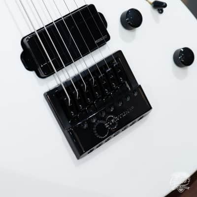 ESP E-II M-II 7B Baritone 7-String Evertune Guitar w/ Case – Pearl White (B-stock) image 4
