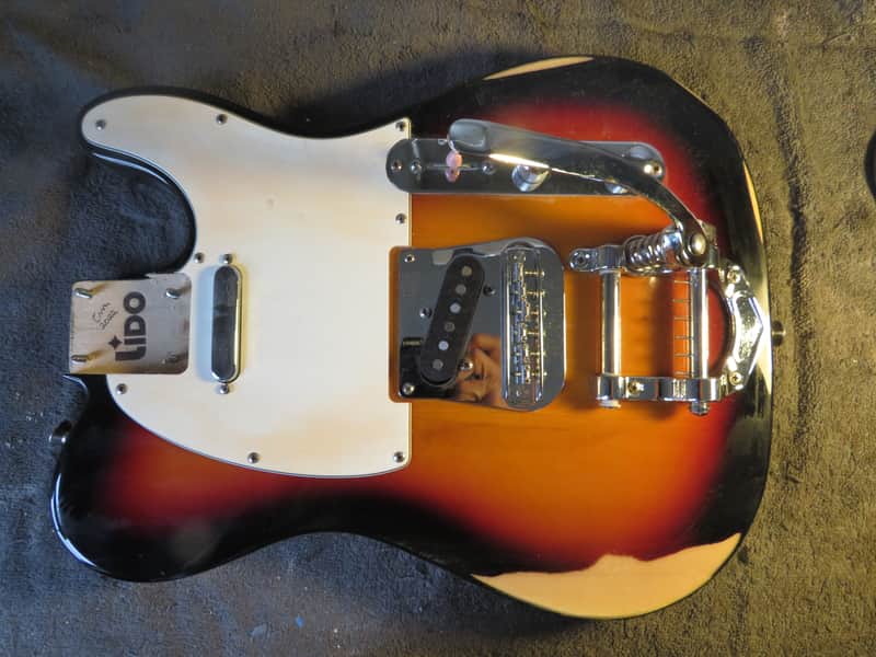 Tele tremlo sunburst loaded body Telecaster sunburst body - Sunburst image 1