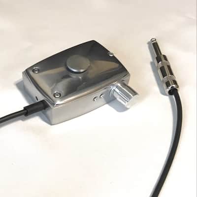 Custom Vintage 1950’s Electro-Voice 715 Satin Chrome HiZ Microphone - Shure Ceramic Element- Built-in Volume Control image 3