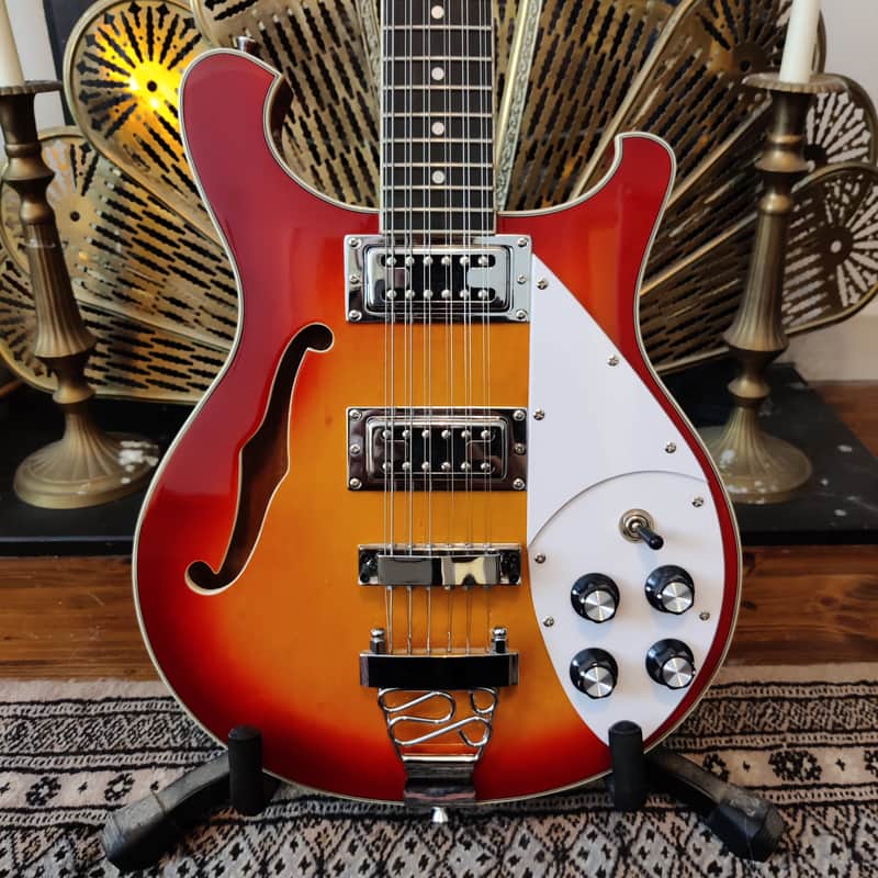 Harley Benton RB-6 12 String - Cherry Sunburst image 1