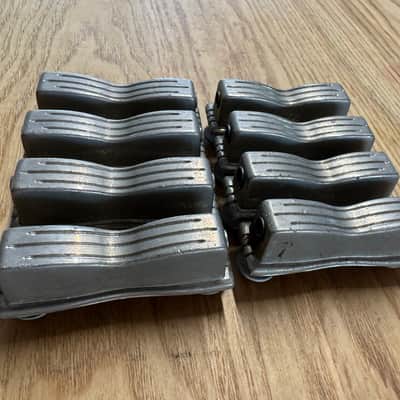 Set Of 8 Ludwig Nickel Plated Bow Tie Classic Lugs Pre serial WFL Jazz Fest Buddy Rich Etc image 3