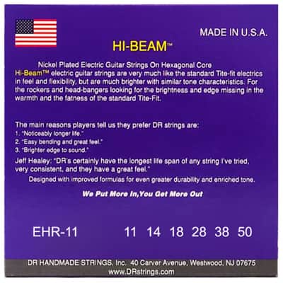 EHR-11 Hi-Beam Heavy 11-50 DR Strings image 3