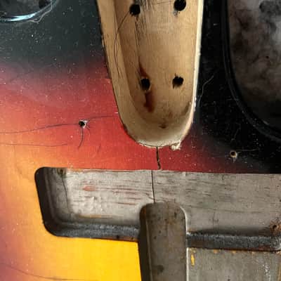 Vintage 1960’s Framus Strato BASS Guitar body image 6