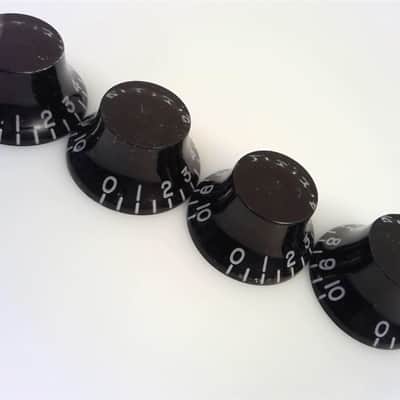 True Custom Shop® Black Top Hat Knobs for Gibson Les Paul SG Pure LP 4pk image 2