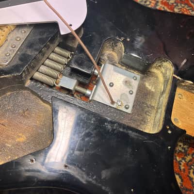 1975 Greco Stratocaster ... Khruangbin Mark Speer WIRING + NYLON Saddles + FLAME MAPLE NECK + Unique TREM claw see trough! (MADE IN JAPAN Lawsuit Era + Gigbag) ... Matsumoku Built – Pre-Serial Vintage image 13