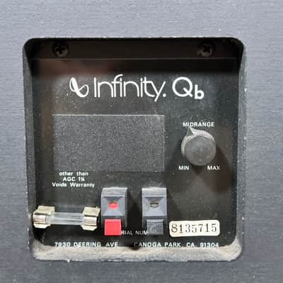 Vintage Infinity Qb 3-Way Floor Speaker Pair image 13