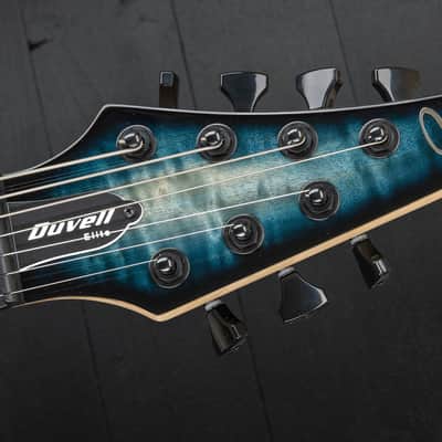 Mayones Duvell 7 Elite Curly Poplar - Turquoise Iris image 8