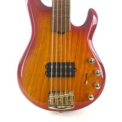 Ernie Ball Music Man Ball Family Reserve StingRay 5 Fretless 2022 - Cherry Sunburst image 2