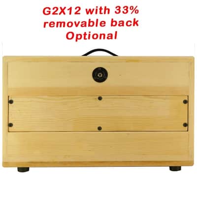 2x12 Horizontal shape, Solid Pine, Raw wood Extension Guitar speaker Empty cabinet G2X12STRW image 4