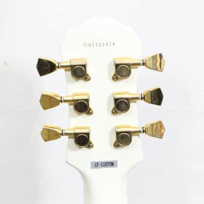 Epiphone LP-Custom Inspired by Gibson 6 String Electric Guitar - White image 9